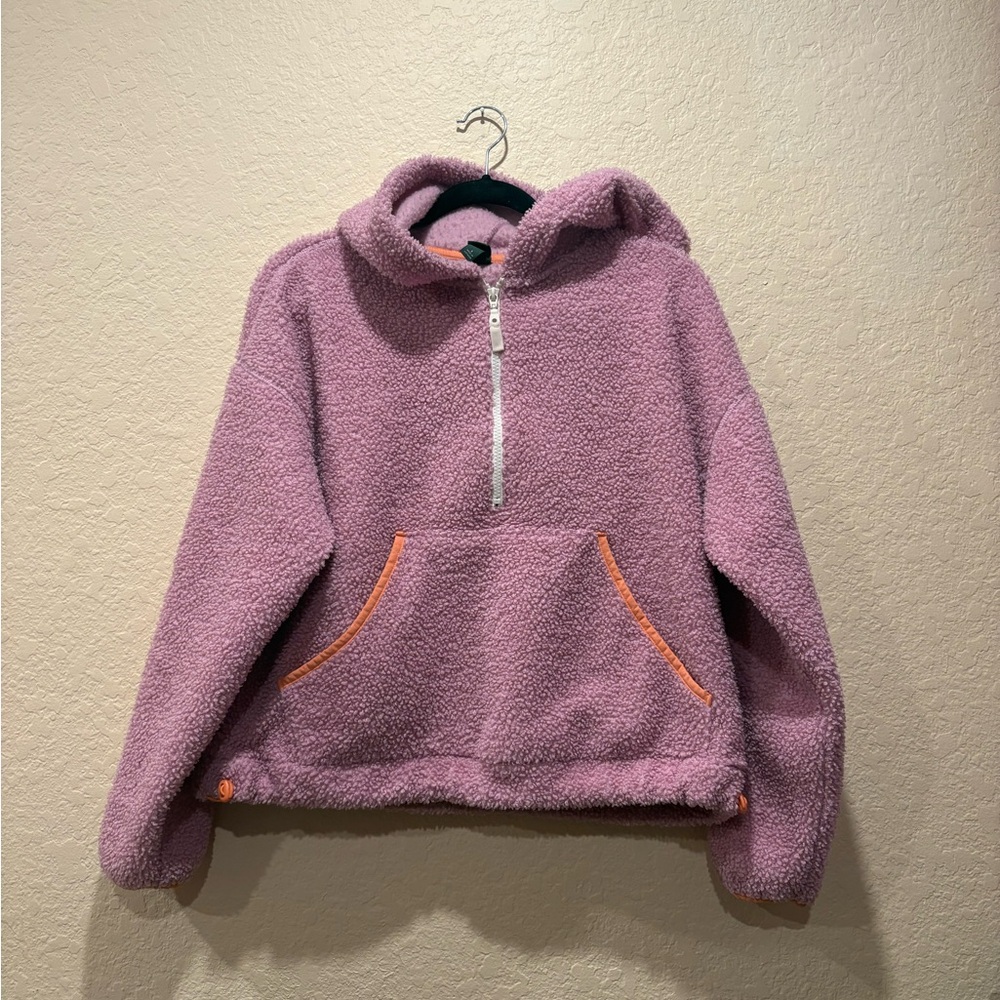 Wild Fable Lavender Sherpa Sweater Pullover Infinity pocket